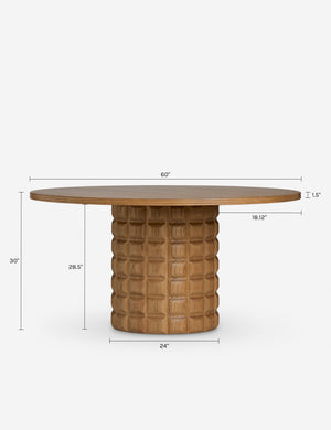 Palo Round Dining Table by Élan Byrd : Natural