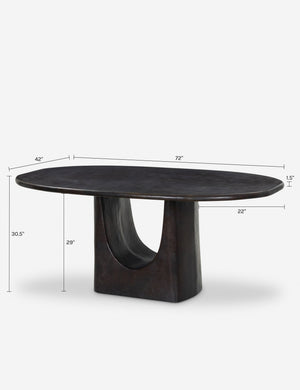 Shiva Outdoor Dining Table : Antique Rust
