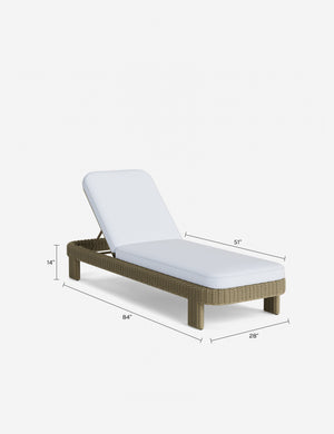 Hadler Outdoor Lounger : Oat Sunbrella Play