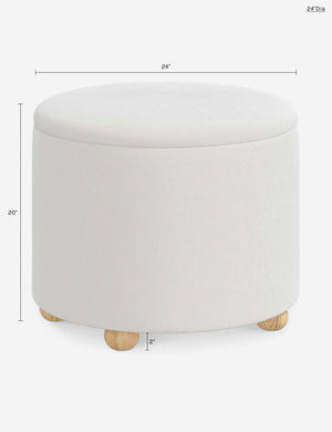 Kamila Storage Ottoman : Jade Tapestry / 24