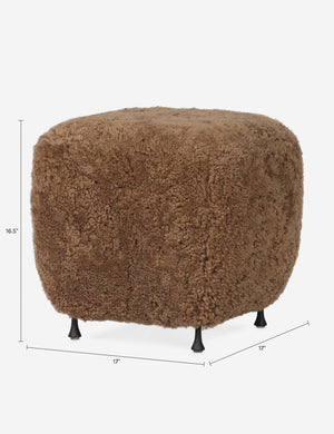 Kerri Ottoman : Amber Shearling