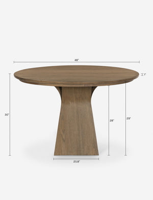 Conroy Round Dining Table : Natural