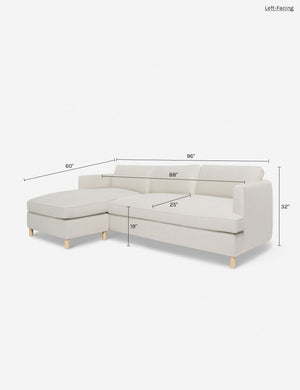 Belmont Sectional Sofa by Ginny Macdonald : Goldenrod Plush Velvet / Right-Facing