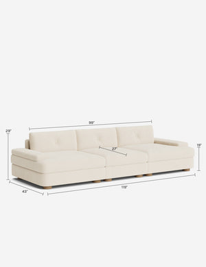 Hill Modular Sofa : Creme Luxe Boucle
