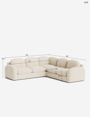 Neve Corner Sectional Sofa by Aimee Song : Balsam Classic Velvet / 127