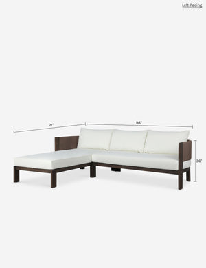 Ellsworth Outdoor Sectional Sofa : Brown / Right-Facing