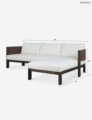 Ellsworth Outdoor Sectional Sofa : Brown / Right-Facing