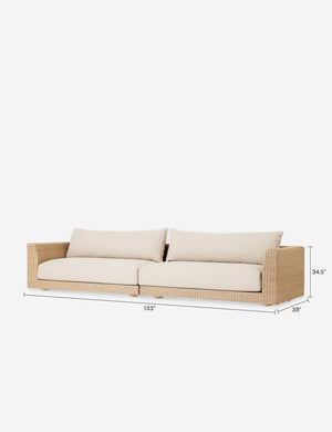 Matisse Outdoor Chaise Sectional Sofa : Natural