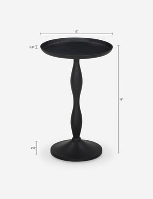 Liseta Round Side Table : Brass
