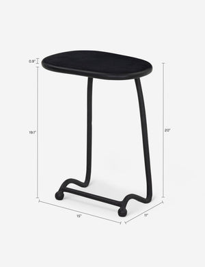 Catena Outdoor Side Table : Black