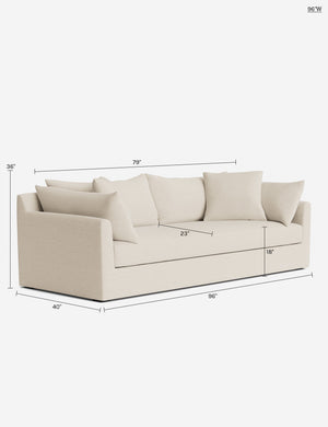 Cashel Sofa : Rose Vintage Velvet / 108