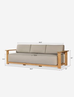 Helsig Outdoor Sofa : Taupe