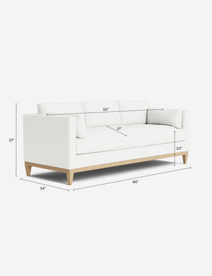 Hornsby Sofa : Talc Performance Linen