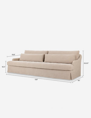 Keena Slipcover Sofa by Amber Lewis x Four Hands : Dune
