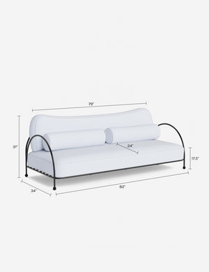 Lanata Outdoor Sofa : Green Stripe