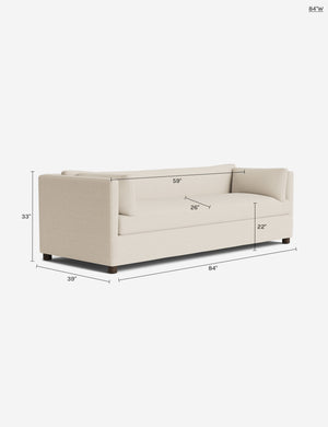 Lotte Sofa : Talc Performance Linen / 96