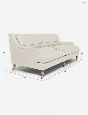 Rivington Sofa by Ginny Macdonald : Goldenrod Plush Velvet / 72