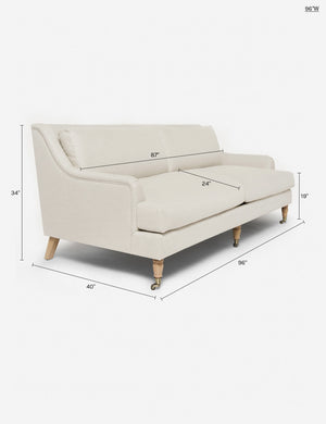 Rivington Sofa by Ginny Macdonald : Goldenrod Plush Velvet / 72