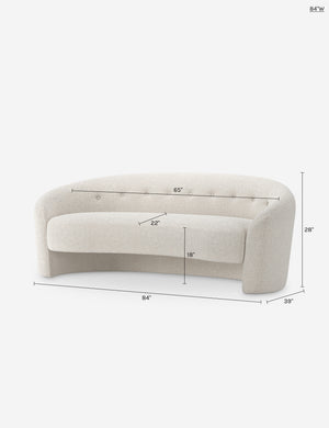 The Button Sofa by Button Atelier x Co.House Designs : Honey Porto Velvet / 84