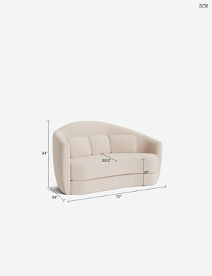 Viisi Sofa by Sarah Sherman Samuel : Apricot Mini Corduroy / 72