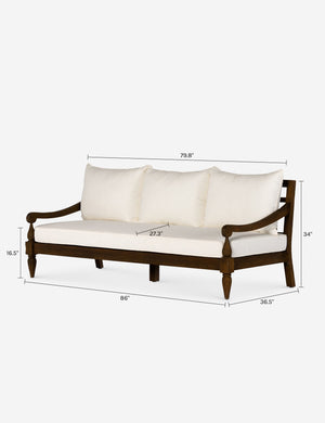 Violeta Outdoor Sofa : Brown