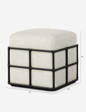 Beryn Outdoor Stool : Cream