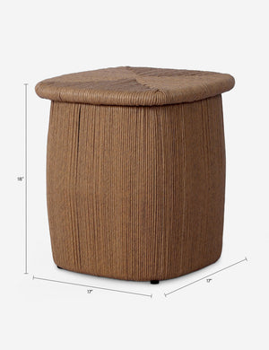 Duvall Outdoor Stool : Natural