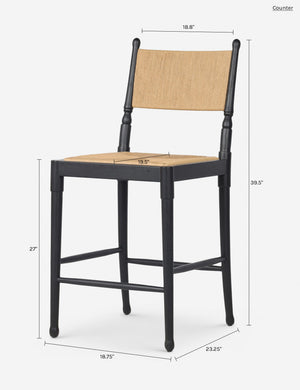 Fayth Bar and Counter Stool by Amber Lewis x Four Hands : Antique Walnut and Mahogany / Bar
