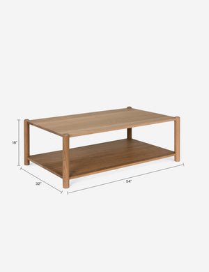 Baker Coffee Table : Natural Oak