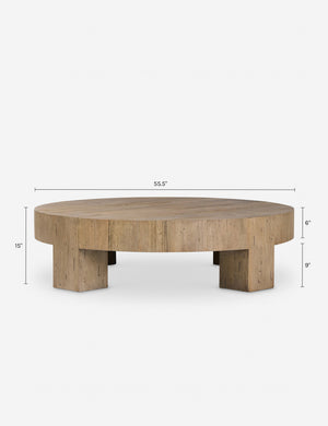 Bevan Round Coffee Table : Natural