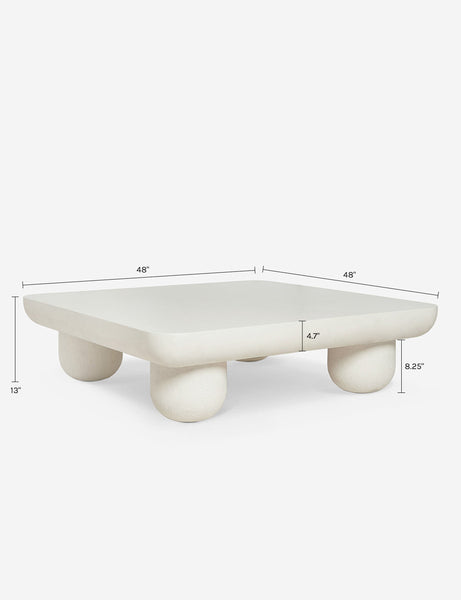 Clouded Square Coffee Table by Sarah Sherman Samuel