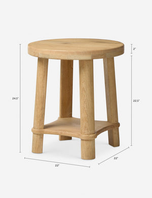 Coleridge Round Side Table : Natural