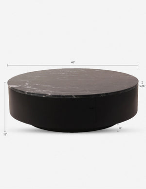 Duke Round Coffee Table : Black
