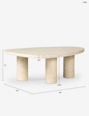 Mariano Coffee Table : Merlot Marble / Large