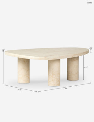 Mariano Coffee Table : Merlot Marble / Large