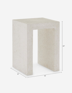 Nelson Indoor / Outdoor Side Table : Ivory