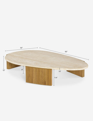 Rayan Coffee Table : Travertine