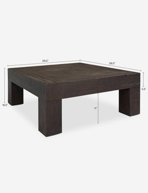 Riggs Square Coffee Table : Brown