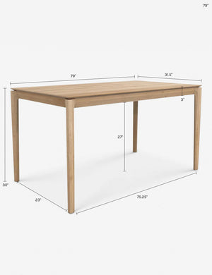 Temple Dining Table : Black / 55