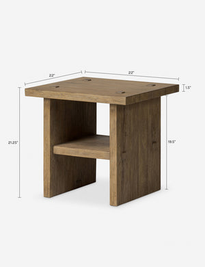 Zeno Side Table by Amber Lewis x Four Hands : Black Oak