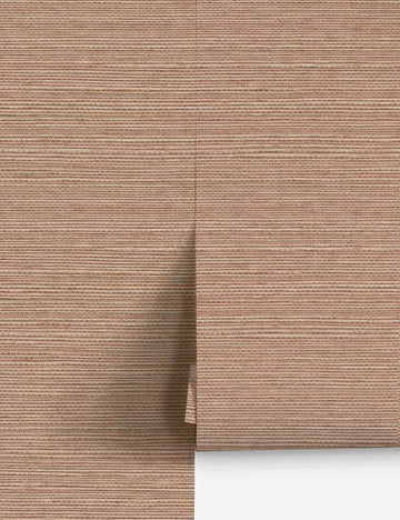 Beale Grasscloth Wallpaper, Sandstone - Swatch