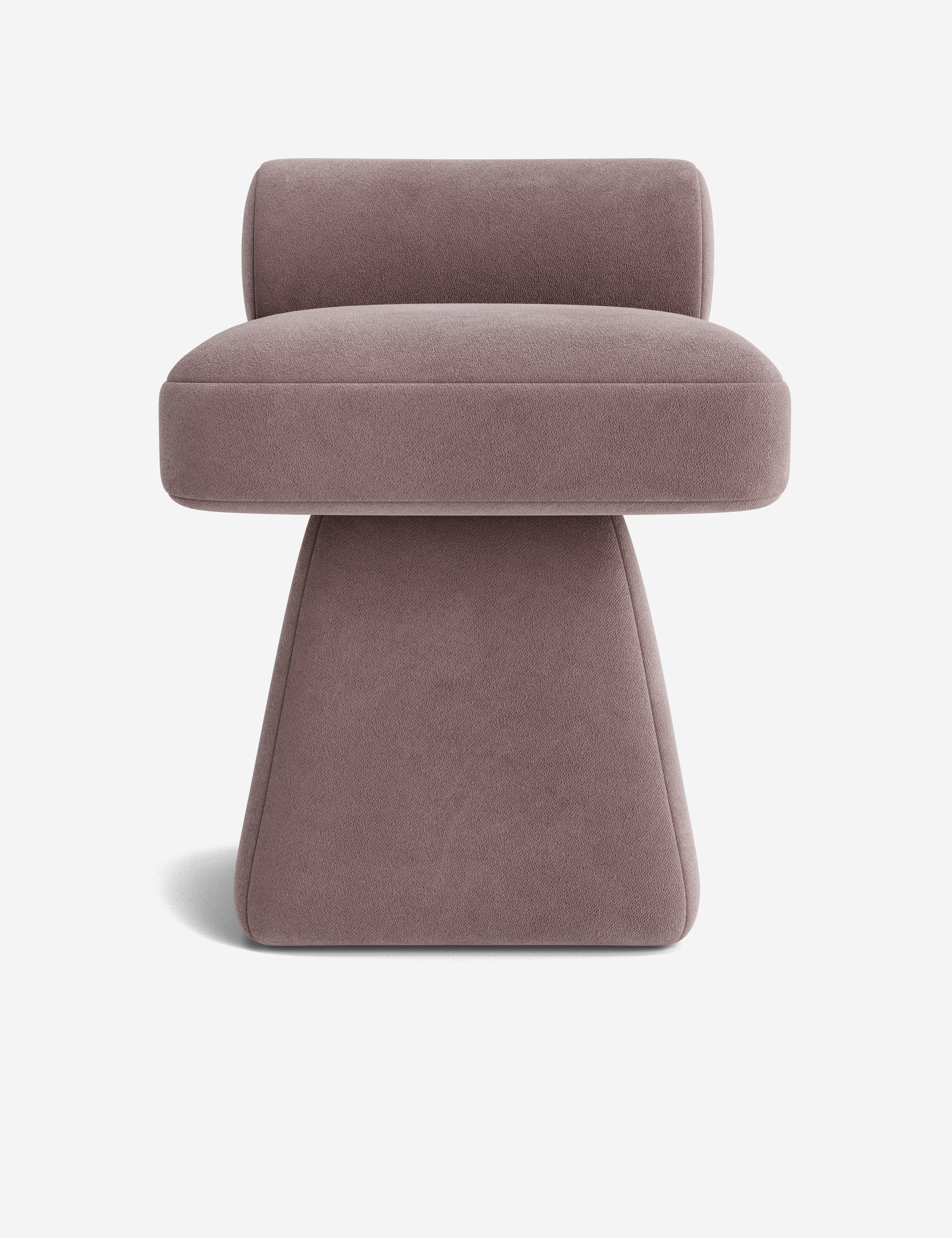 Open Box: Hazen Stool, Lavender Vintage Velvet