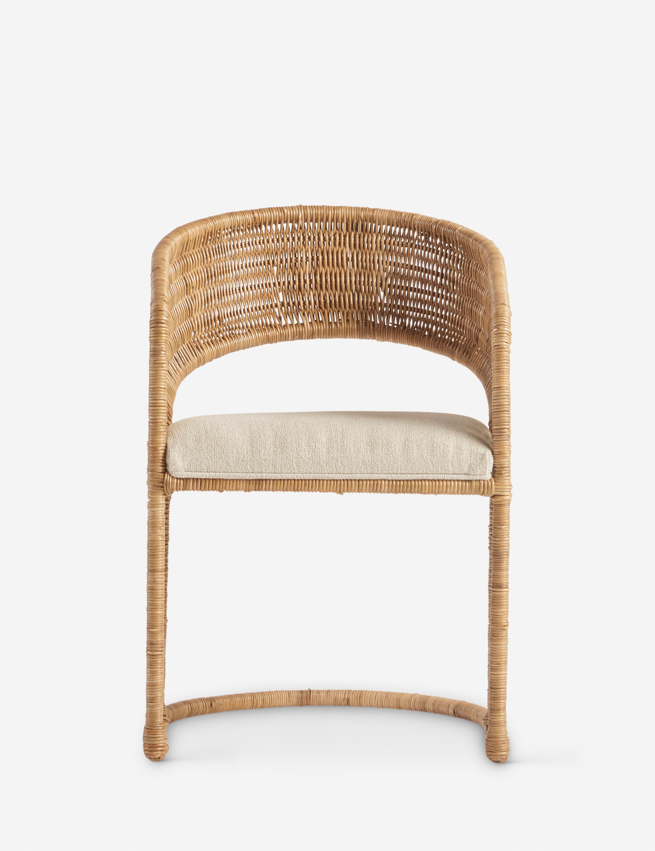 Open Box: Amado Dining Chair, Natural and Linen Weave
