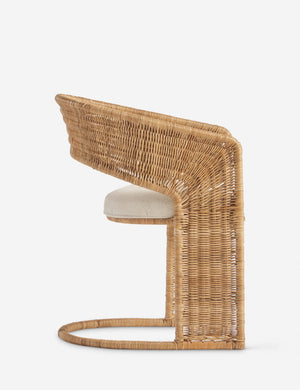 Open Box: Amado Dining Chair, Natural and Linen Weave