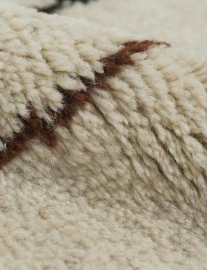 Irregular Grid Hand-Knotted Wool Rug Swatch by Sarah Sherman Samuel, Ivory
