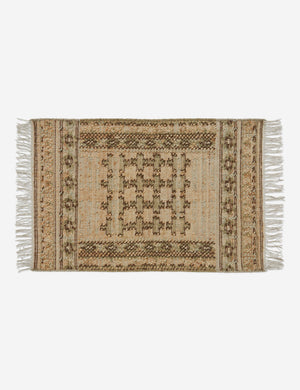 Keziah Flatweave Jute-Blend Rug Swatch, Moss