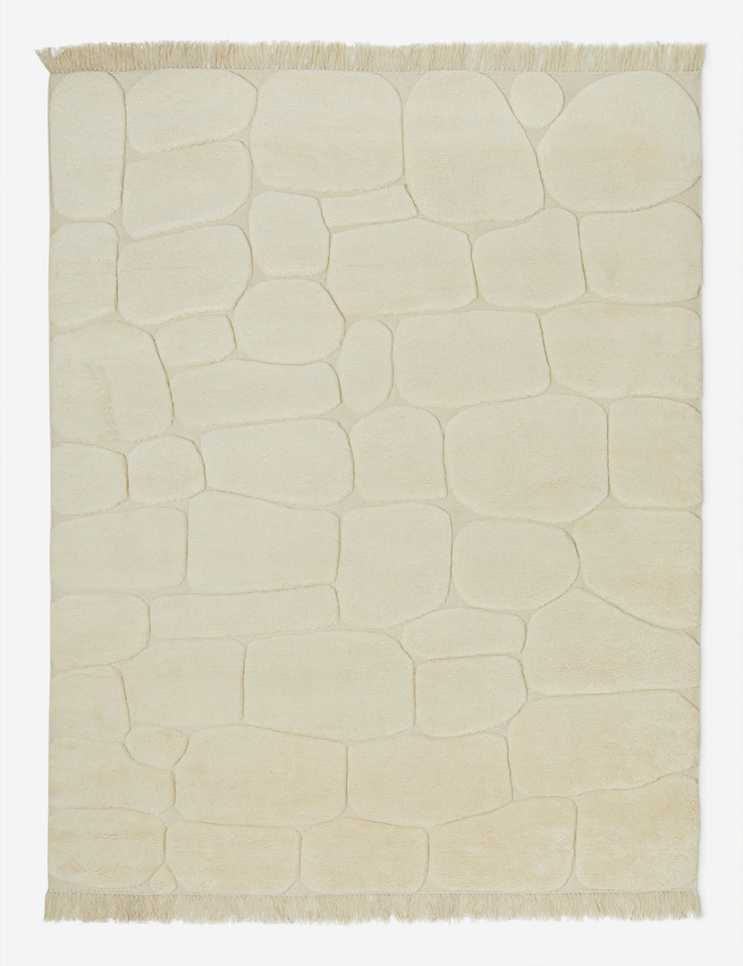 #size::6--x-9- #size::8--x-10- #size::9--x-12- #size::10--x-14- #size::12--x-15- | Kivi raised cobblestone pattern fringe wool area rug