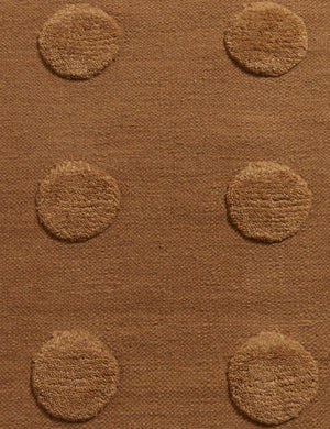 Kohta Flatweave Wool Rug Swatch by Sarah Sherman Samuel, Camel