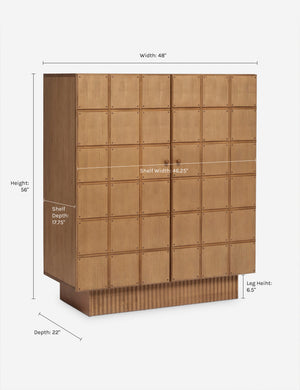 Dimensions on the Lee Tall Dresser