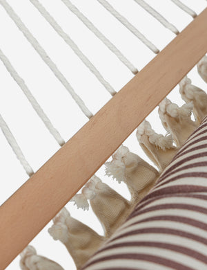 Close up of the Levata Striped Hammock by Sarah Sherman Samuel